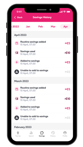 PrepayPower App Savings History 